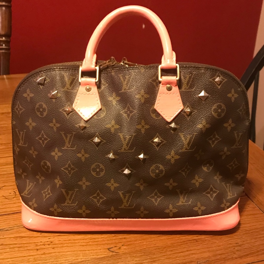 Custom painted Louis Vuitton Alma *1 Hour Sale❤️